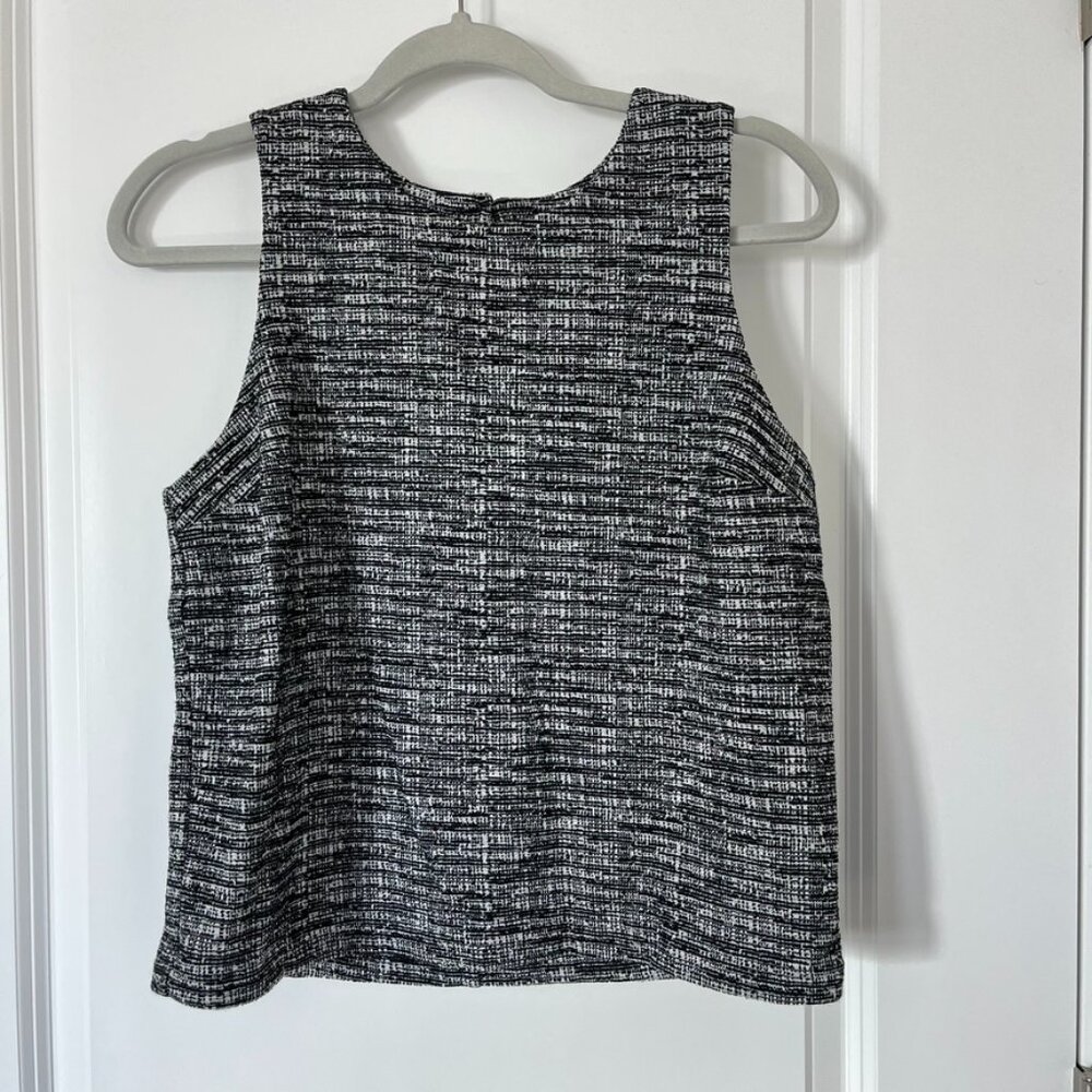 Banana Republic XS Tweed Cropped Shell Sleeveless Top